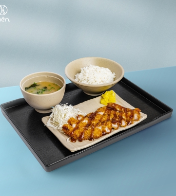 Cơm Tonkatsu sốt Nhật nguyên bản 