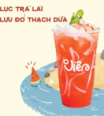 Lục Trà Lựu Đỏ Thạch Dừa (700ml)