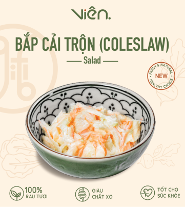 Coleslaw Salad – Cải Bắp Trộn Kiểu Âu