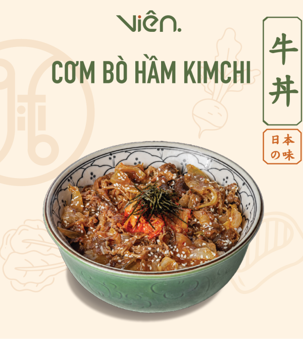 Cơm Bò Hầm Kimchi Cải Thảo