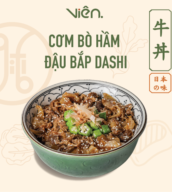 Cơm Bò Hầm Đậu Bắp Dashi