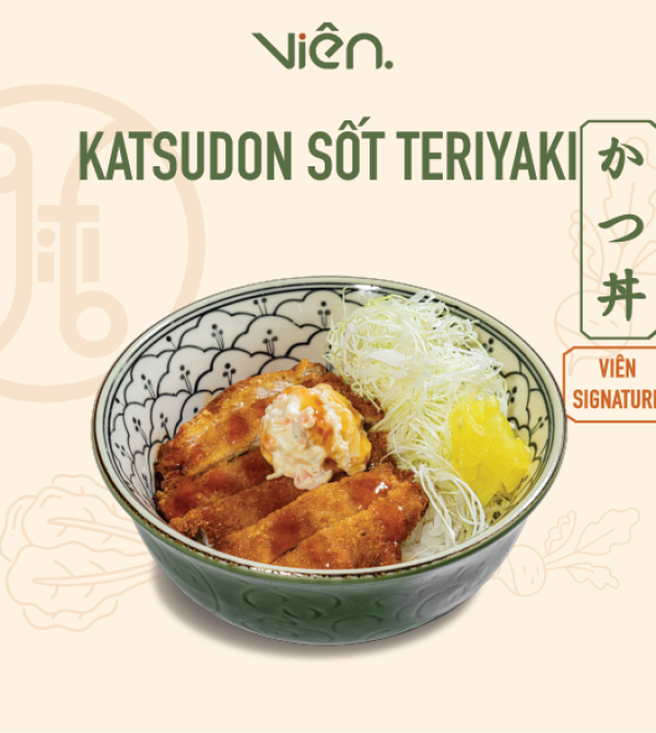 Cơm thịt heo chiên xù kiểu Nhật - KATSUDON sốt Teriyaki